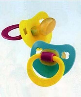 СКАЗКА Соска-пустышка симметрическая 6-12 месяцев Улыбка (латекс)