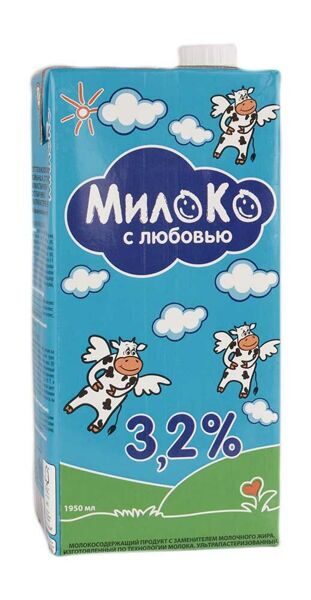 Молоко 3,2% 1л Милоко