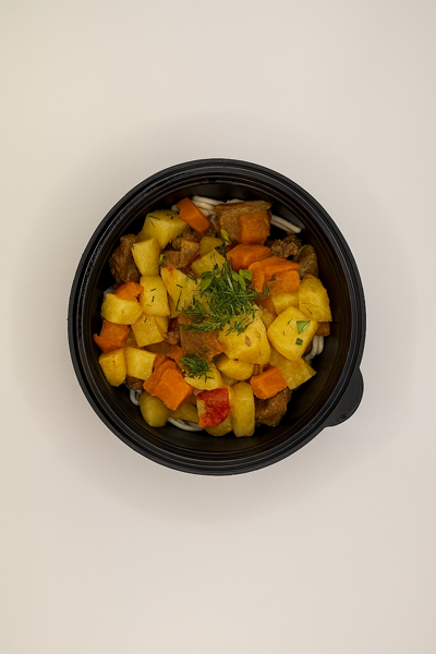 "Картофель тушеный с курицей" Комплексный обед 1шт