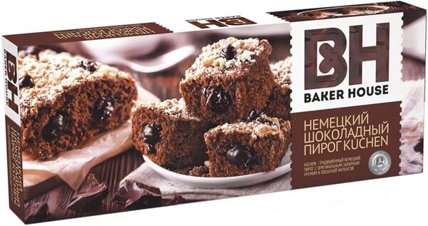 Немецкий пирог "KUCHEN" шоколадный 350г "Baker House"