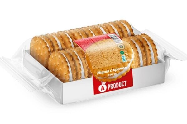 Мария с Кремом Печенье 360г Пакт