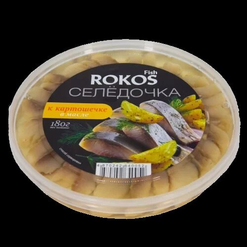 "Селедочка к картошечке в масле» 180г, ТМ ROKOS FISH¶