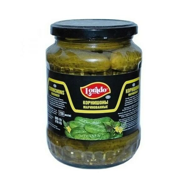 Корнишоны Lorado маринов. 720 мл (1-4 sm)
