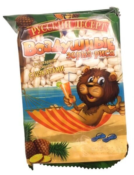 Воздушные Зерна Риса 30гр с Цукатами в сахарном сиропе