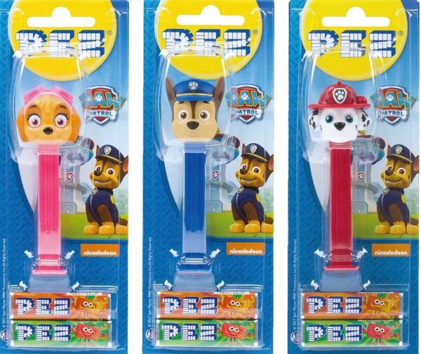 PEZ 1+2 Блистер (Щенячий патруль-Миньоны-Маша и медведь) "PP"